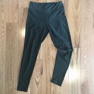 LuLaRoe One Size Dark Green Leggings